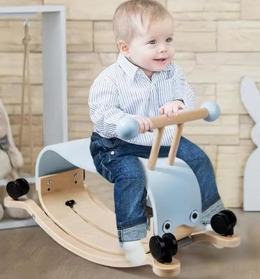 Embalaje de correos Y Niño de madera Caballo Montessori Actividad educativa para niños pequeños