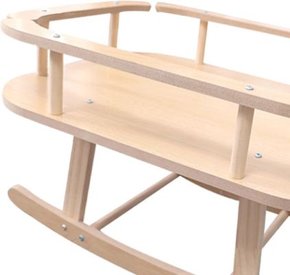 Cama de gato y perro de madera portátil Cama elevada para mascotas silla giratoria para relajarse