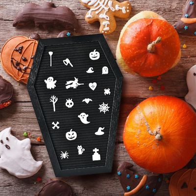 Logotipo personalizado Acceptable Estante de madera ataúd tablero de cartas para suministros de Halloween