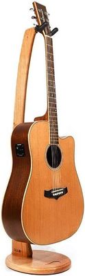 Diseño competitivo y de moda Estand de guitarra acústica de madera hecha a mano para impresión