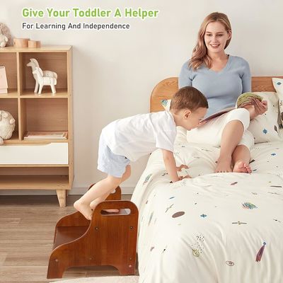 Cuadro de fotos de madera para bebés ajustable de altura ayudante torre cocina taburete de paso para aprender