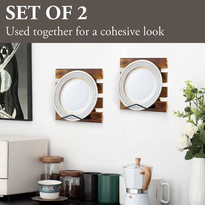 Tamaño personalizado Rustico de madera sólida quemada y metal negro de alambre montado en la pared