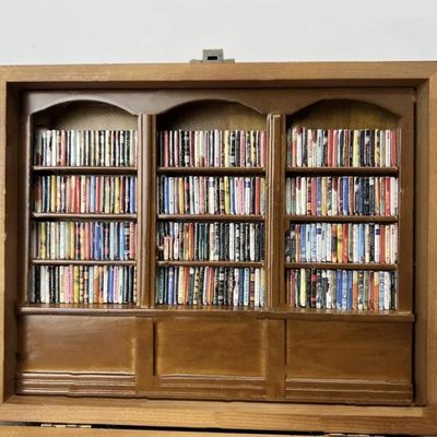 Mini caja de cerillas de libros de madera mostrador librería gabinete diseño contemporáneo para la decoración del hogar