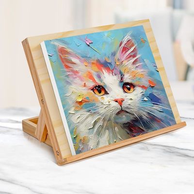 Tiendas de regalos Comprador comercial Caballete de madera ajustable para la pintura