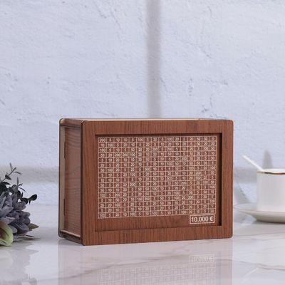 7.87 * 5.71 * 2.64 pulgadas Bancos de dinero de madera para adultos Personalizables y duraderos