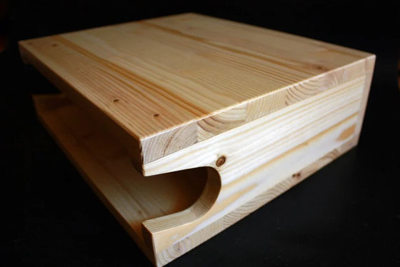 Colgante de montaje de pared de bicicleta de madera con soporte y estante de soporte de bicicleta con logotipo personalizado