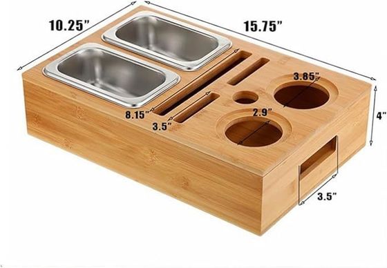 Paquete regalo diseño de tapa extraíble copa y soporte de bebida con bandeja de bocadillos para el centro del sofá