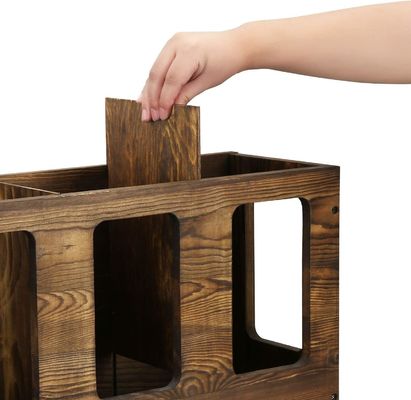 Cubierta de esterco de yoga de madera sólida y quemada de pared Cubierta de esterco de gimnasio de espuma de rodillo de almacenamiento Organizador de deportes Cubierta de esterco de ejercicio