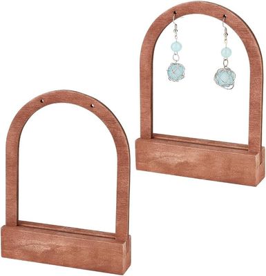 Pedido personalizado Aceptado En forma de arco de madera con base de coco