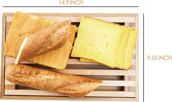 12.6"x12.6"x1.96" Bloques de cortar madera tabla de cortar pan servir bandeja para la cocina