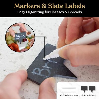 Conjunto de queso de color natural de bambú personalizado y cuchillo Conjunto de tableros de chocolate Conjunto de regalos