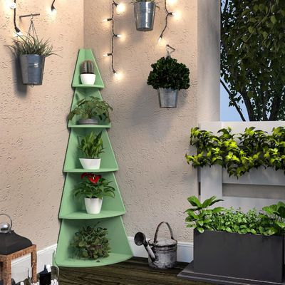 Estilo de diseño Moderno Estantes de esquina altos para niños Estante de libros de árbol de 5 niveles Estante de libros de esquina