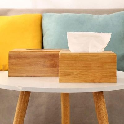 Contenedor de caja de tejido impresa de pantalla de seda para almacenamiento de madera en restaurantes de té