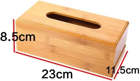 Contenedor de caja de tejido impresa de pantalla de seda para almacenamiento de madera en restaurantes de té