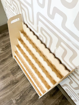 Muebles de madera Montessori Regalo de guardería Estante de libros de madera para función Ahorrar espacio