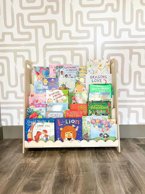 Muebles de madera Montessori Regalo de guardería Estante de libros de madera para función Ahorrar espacio