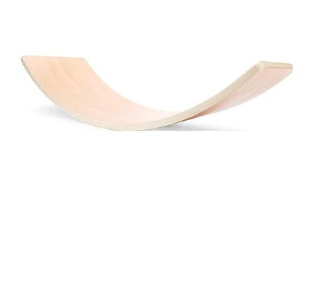 35 pulgadas de madera natural balanza de balanceo de bebé balanza de Montessori Balanza de fitness balanza curva