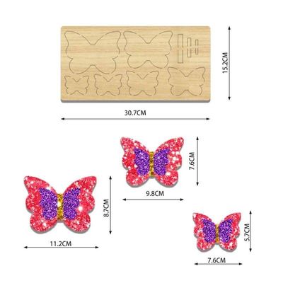 Madera a medida Artesanía artesanal Moldear arco Dichas de corte de madera para color natural o personalizado