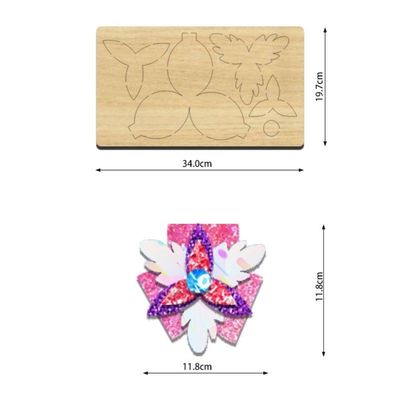 Madera a medida Artesanía artesanal Moldear arco Dichas de corte de madera para color natural o personalizado