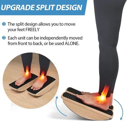 Estabilidad Rocker tablero de oscilación de madera para el equilibrio de los pies de esterilla anti fatiga escritorio de pie