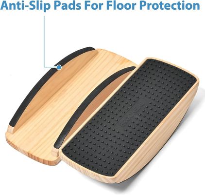 Estabilidad Rocker tablero de oscilación de madera para el equilibrio de los pies de esterilla anti fatiga escritorio de pie