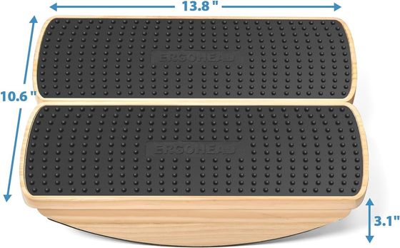 Estabilidad Rocker tablero de oscilación de madera para el equilibrio de los pies de esterilla anti fatiga escritorio de pie
