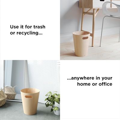 Pequeño servicio rústico personalizado contenedor de basura contenedor de basura para baño dormitorio cocina oficina