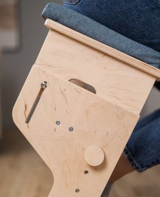 Sala de estar silla de rodillas de madera impresión quemada Regalo ajustable y personalizado