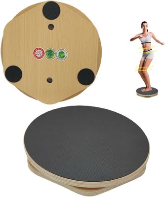 Tabla de equilibrio de madera de estilo rústico de 12 pulgadas tabla de danza anti-deslizante para decoración del hogar