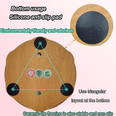Tabla de equilibrio de madera de estilo rústico de 12 pulgadas tabla de danza anti-deslizante para decoración del hogar