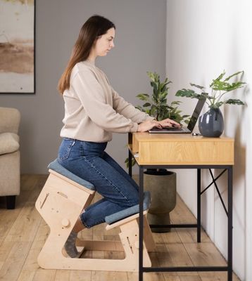 Sala de estar silla de rodillas de madera impresión quemada Regalo ajustable y personalizado