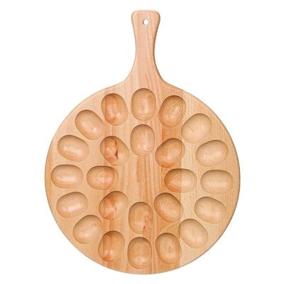 bandeja de madera de 24 agujeros para el almacenamiento de utensilios de cocina