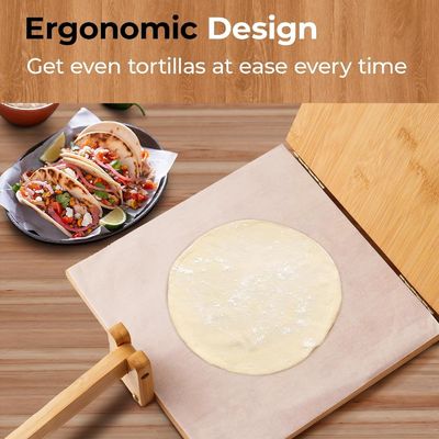 10 pulgadas de madera Tortilla Prensa fabricante Diseños personalizados para el hogar y servicios de restauración