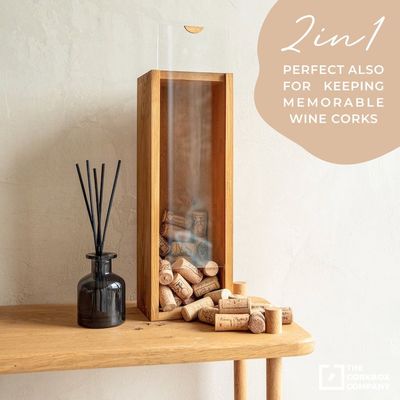 Caja de vino de madera rectangular grabado Caja de botella personalizada Idea de regalo de cumpleaños única