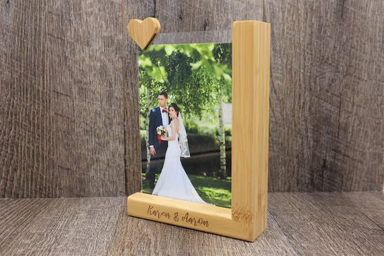 Cuadro de escritorio de madera para imprimir fotos personalizadas en momentos inolvidables