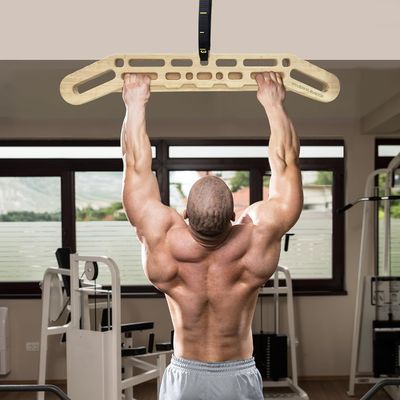 Mejorar el agarre del dedo Tema de madera Portable de escalada en roca Hang tabla con función de entrenamiento de suspensión
