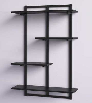 Estante flotante de logotipo personalizado con marco de metal para almacenamiento y exhibición de electrodomésticos de cocina