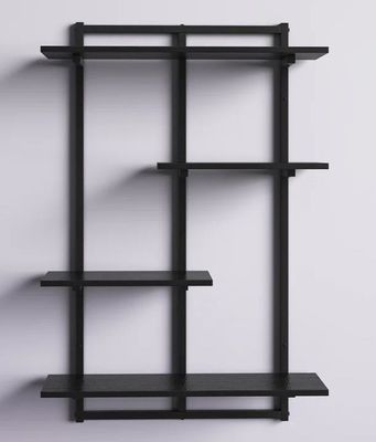 Estante flotante de logotipo personalizado con marco de metal para almacenamiento y exhibición de electrodomésticos de cocina