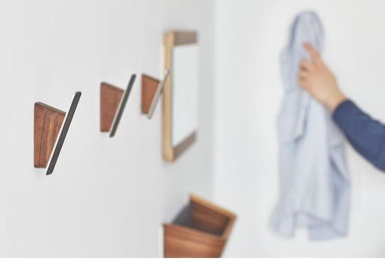 Armazón de archivos de madera de madera de acacia organizador de correos de madera de madera