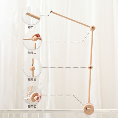 Cuadro Cuna Campana colgando soporte de bastón para cuna de bebés sencillo Accesorios de campana calmante