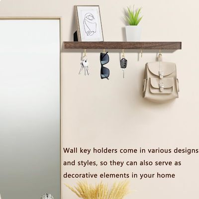 Instalado sin esfuerzo en el porta llaves del hogar, organizador colgante con muchas ganchillas