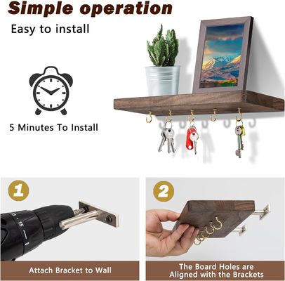 Instalado sin esfuerzo en el porta llaves del hogar, organizador colgante con muchas ganchillas