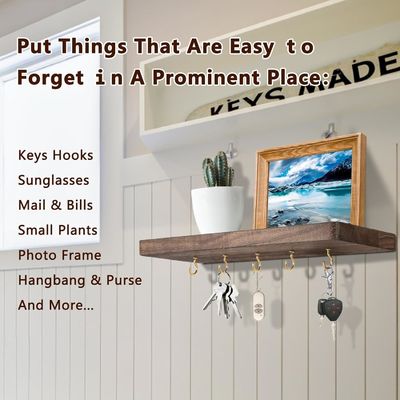 Instalado sin esfuerzo en el porta llaves del hogar, organizador colgante con muchas ganchillas