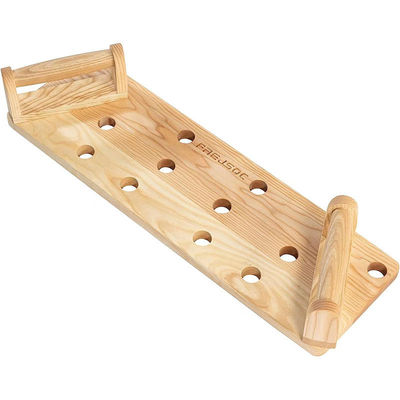 10 en 1 tablero de madera maciza para gimnasio portátil en color blanco / negro / madera