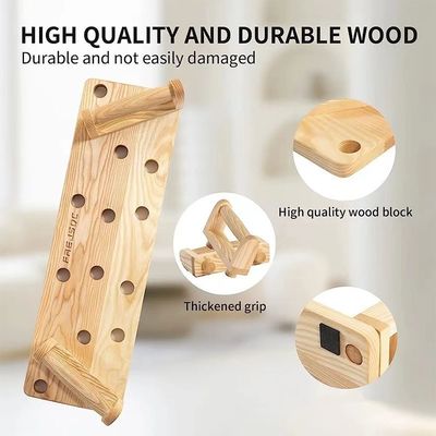 10 en 1 tablero de madera maciza para gimnasio portátil en color blanco / negro / madera