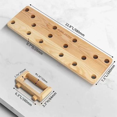 10 en 1 tablero de madera maciza para gimnasio portátil en color blanco / negro / madera