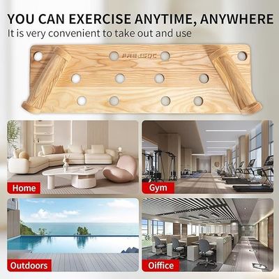 10 en 1 tablero de madera maciza para gimnasio portátil en color blanco / negro / madera