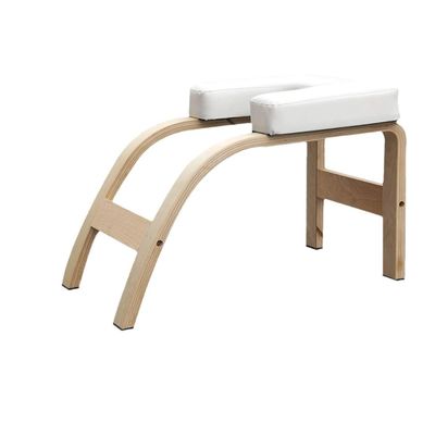 Entrenamiento de equilibrio Yoga Banco de inversión Estilo rústico con material de madera y apoyo de cabeza