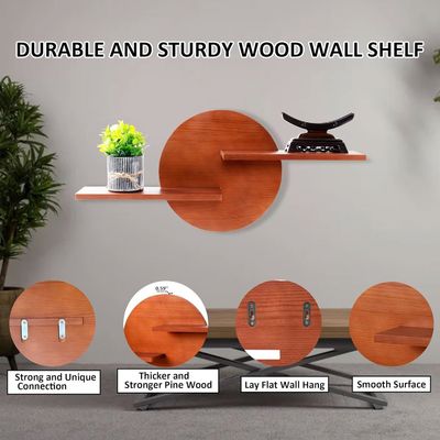 Estante no plegable Display decorativo redondo montado en la pared Estante colgante Estantes colgantes Gran cantidad