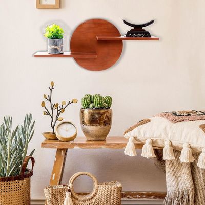 Estante no plegable Display decorativo redondo montado en la pared Estante colgante Estantes colgantes Gran cantidad